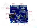 USB Host Shield 2.0 MAX3421 voor Arduino